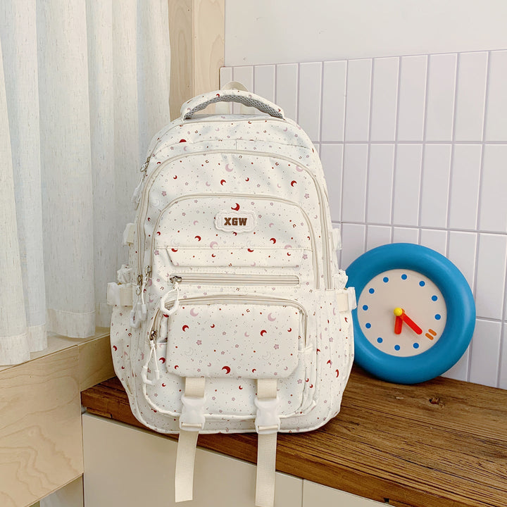Design-Enhanced Multi-Pocket School Backpack
