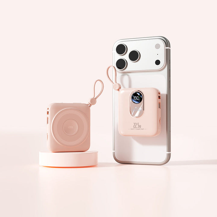 Portable Mini Powerbank with Fast Induction Charging Function and Smart LED Display Kalsten