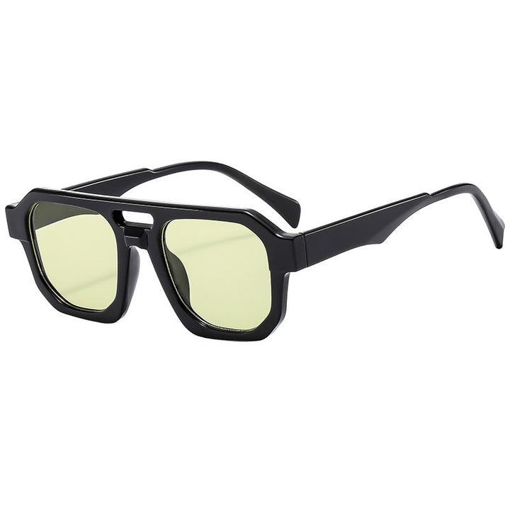Women’s exclusive polygonal sunglasses with luxurious tortoiseshell pattern Kalsten