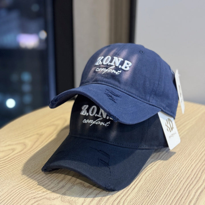 Unisex Distressed Cotton Baseball Cap Kalsten