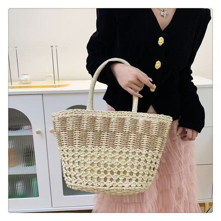 Handwoven basket bag with airy structure Kalsten