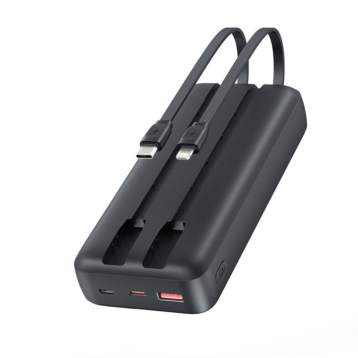 Power bank with dual charging cable and fast charging function Kalsten