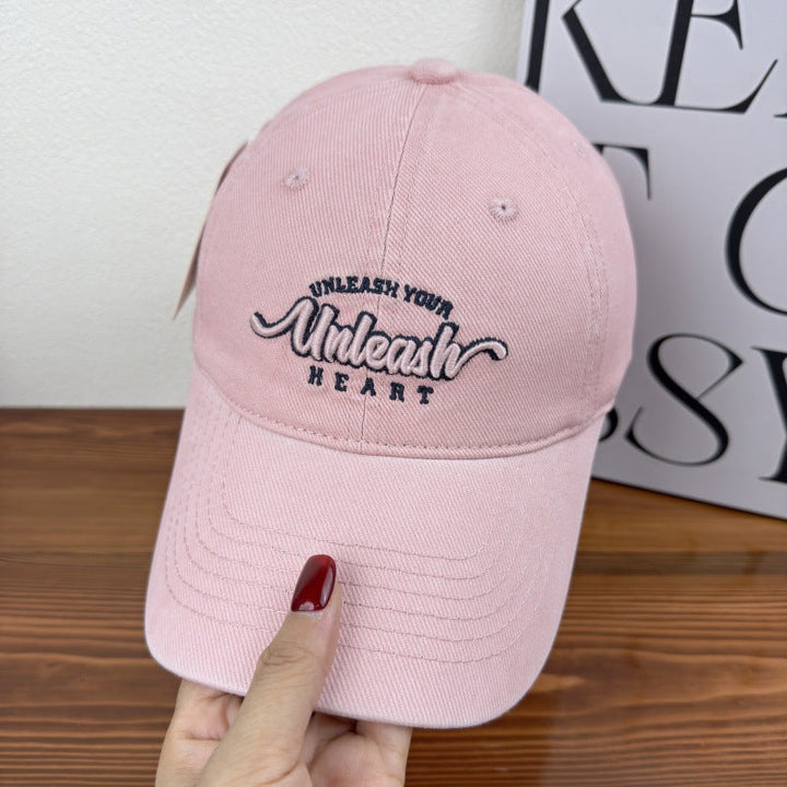 Women's Embroidered Heart Graphic Baseball Cap Kalsten