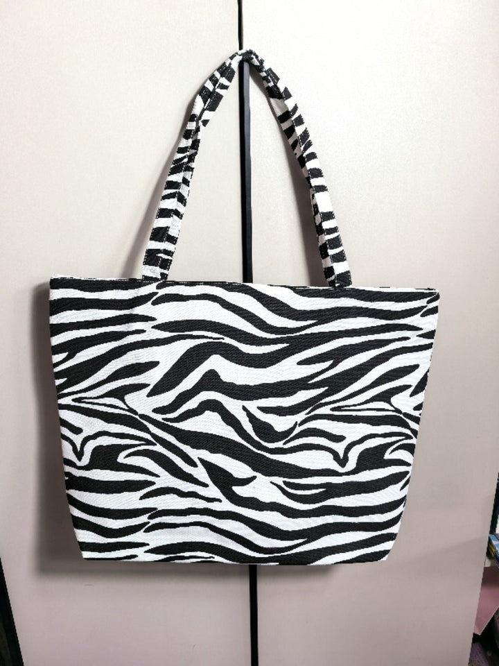 Large zebra design tote bag Kalsten