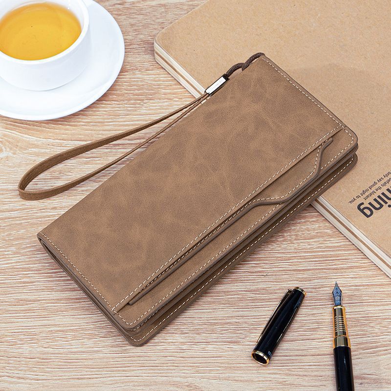 Elegant Leather Wallet with Wrist Strap Kalsten