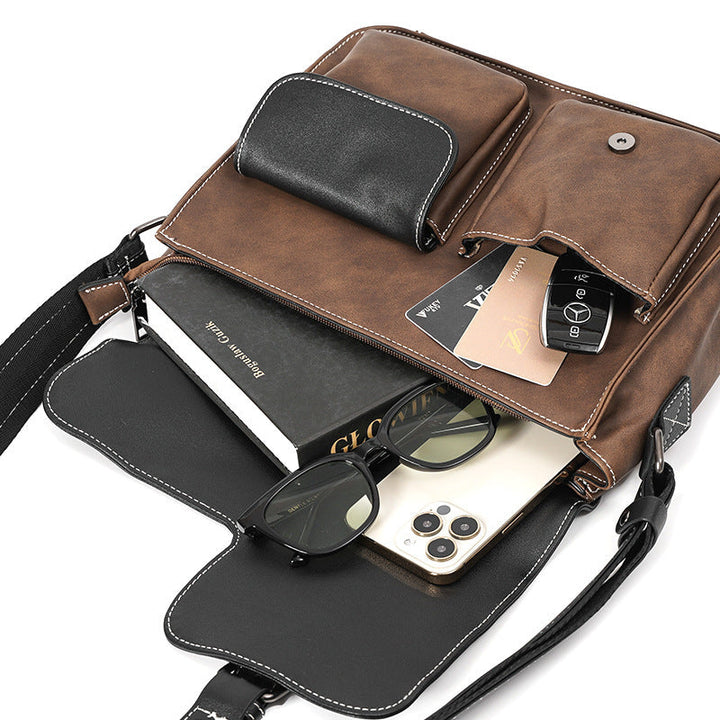 Robust shoulder bag with multiple external pockets Kalsten