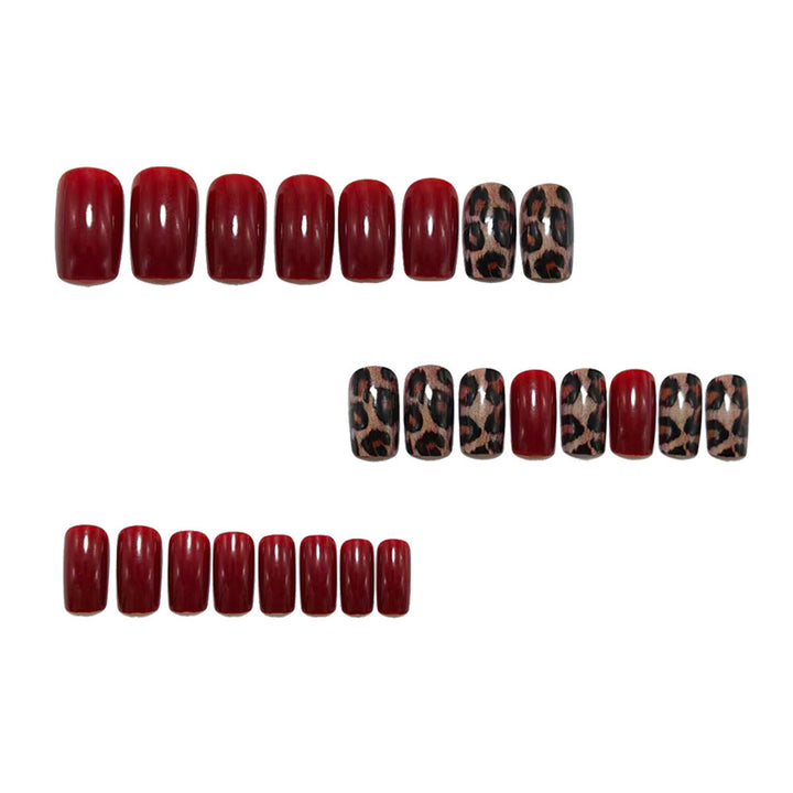 Artificial nails with modern leopard pattern Kalsten
