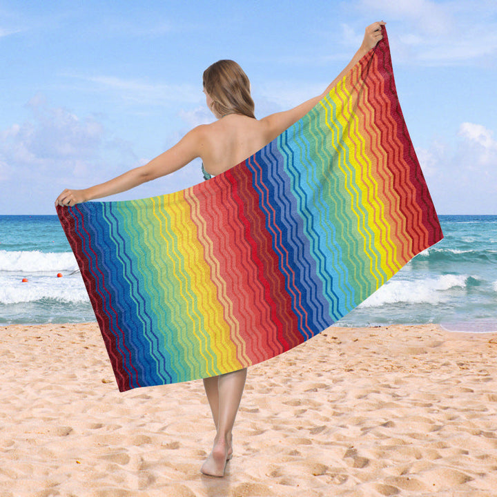 Beach towel with creative heart design Kalsten