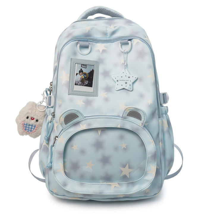 Children's Starry-Themed Plush Ear Backpack kalsten