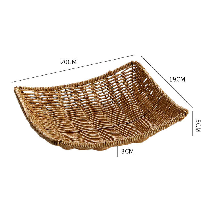 Decorative Handwoven Serving Tray Kalsten
