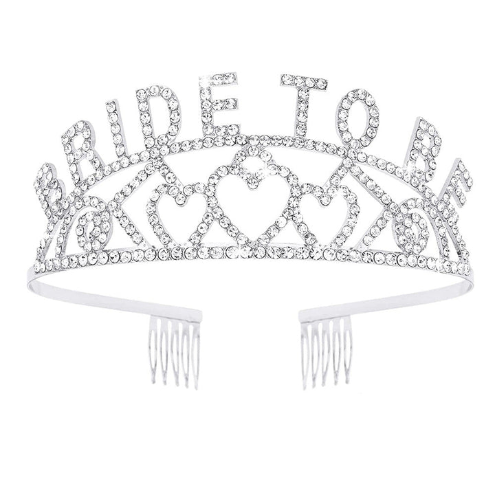 Women's Glittering Tiara with Heart Motifs Kalsten