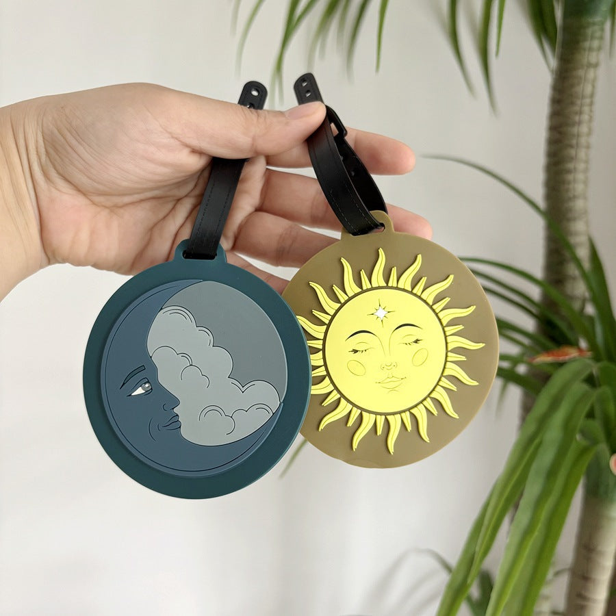 Whimsical Sun-Themed Luggage Tag Kalsten