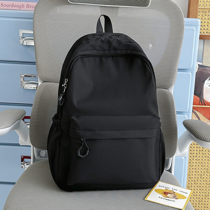 Minimalist Soft Fabric School Backpack