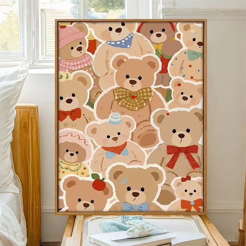 Cute Bear-Themed Decorative Wall Art Kalsten
