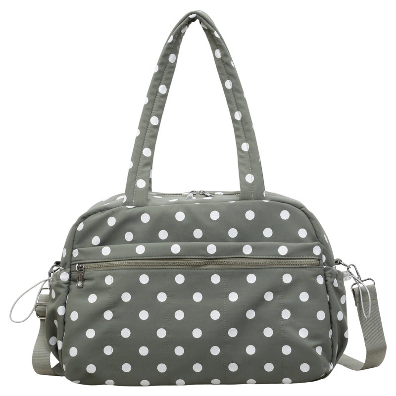 Versatile Polka Dot Travel Duffle Bag