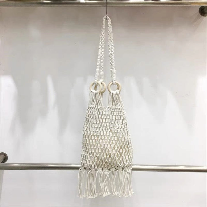 Hand-knotted fringed tote bag Kalsten