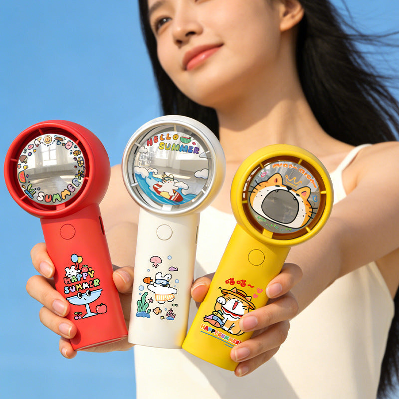 Portable Cartoon-Themed Handheld Fan Kalsten