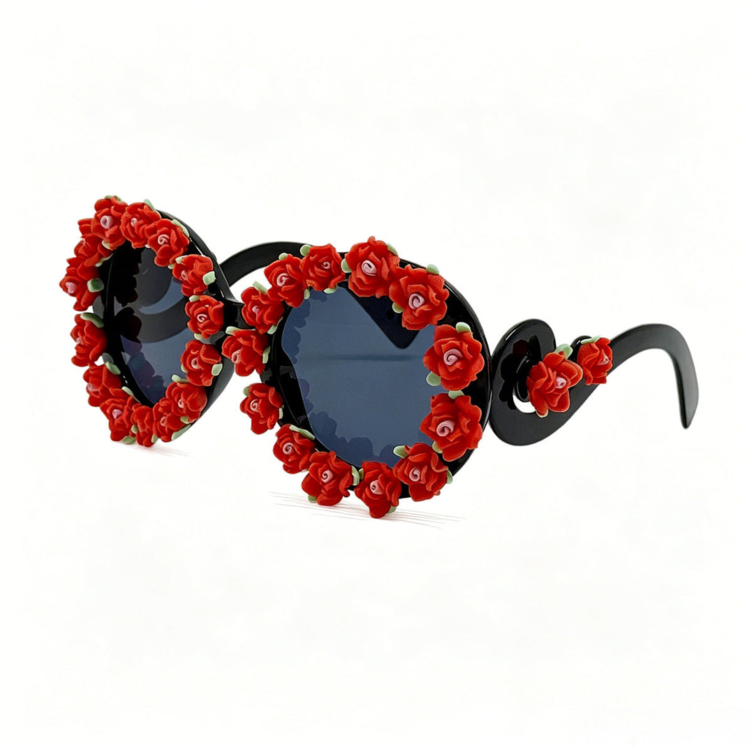 Women's sunglasses with floral design and unique frame accents Kalsten