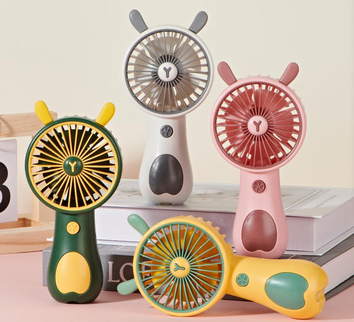Unisex Portable Hand Fan with Animal Design and USB Charging Function Kalsten