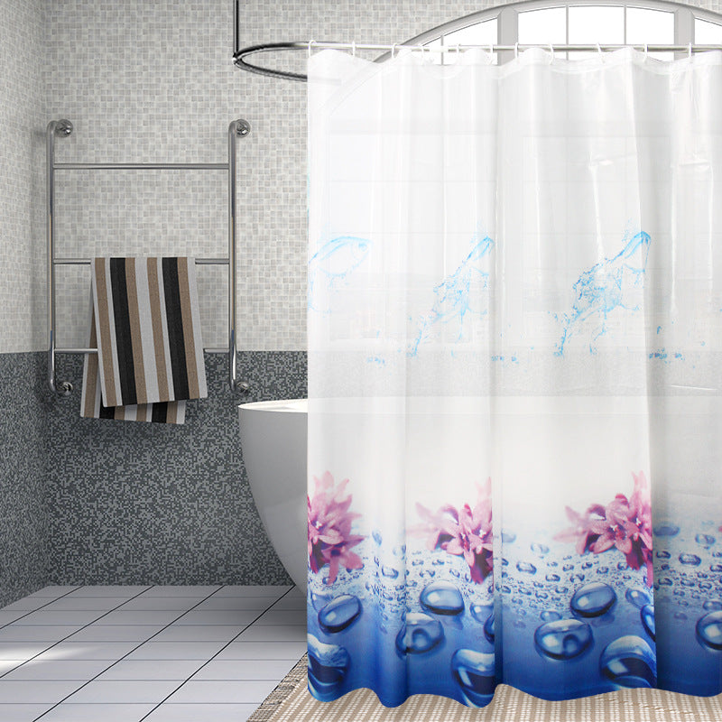 Floral Water-Resistant Shower Curtain Kalsten