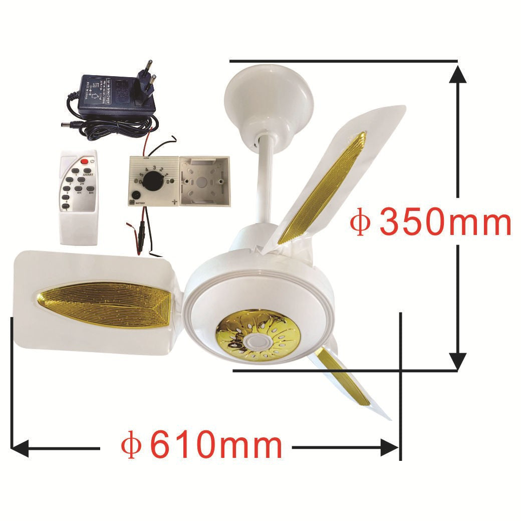 Ladies ceiling fan with LED lighting Kalsten