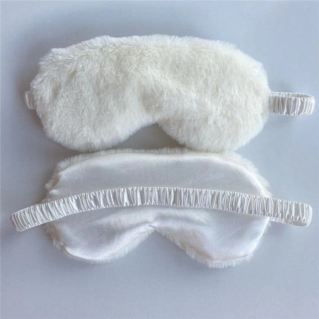 Women's soft plush sleep mask with ergonomic padding and elastic comfort band Kalsten