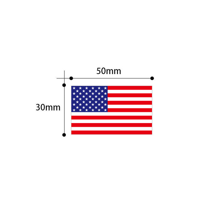 Independence Day adhesive USA flag sticker roll with glossy die-cut labels Kalsten