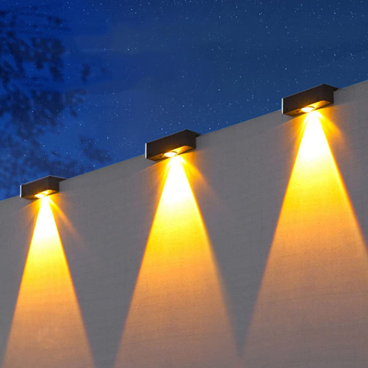 Outdoor Solar RGB Wall-Mounted Accent Lights With Dual-Beam Waterproof Design Kalsten
