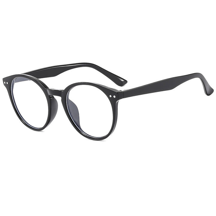 Women's fashionable round sunglasses with transparent frame and UV protection Kalsten
