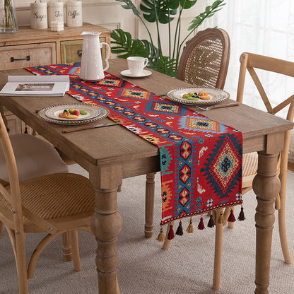 Geometric Pattern Bohemian Table Runner