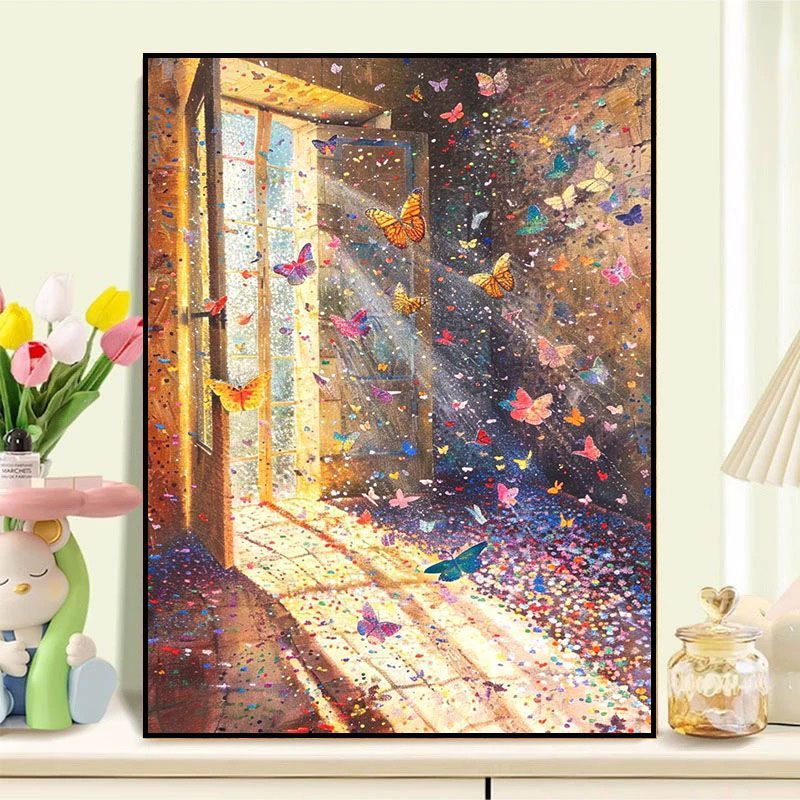 Butterfly-Inspired Dreamy Canvas Art Kalsten