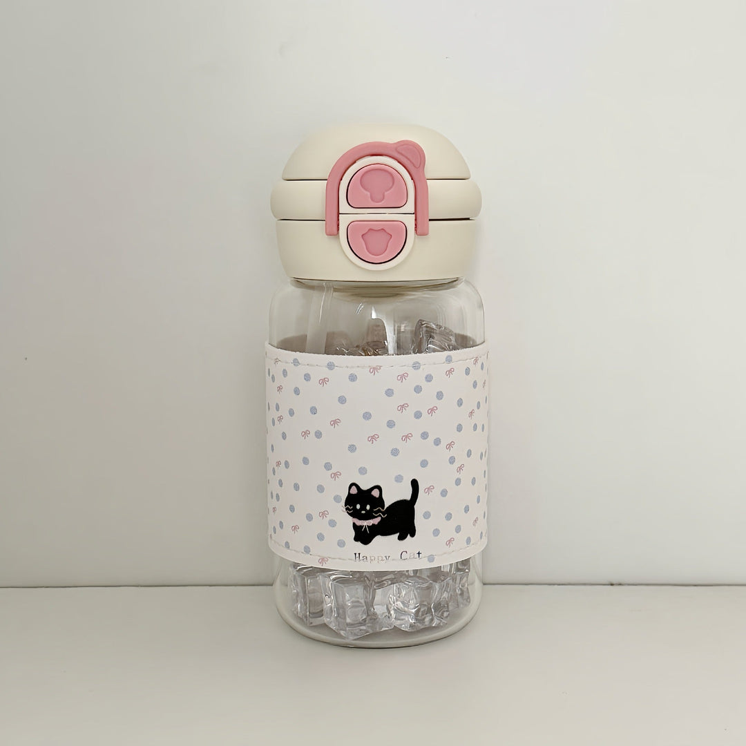 Women's water bottle with creative design and integrated straw Kalsten