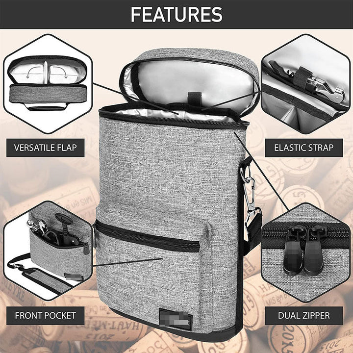 Ladies Insulated Bottle Bag with Extra Storage Kalsten