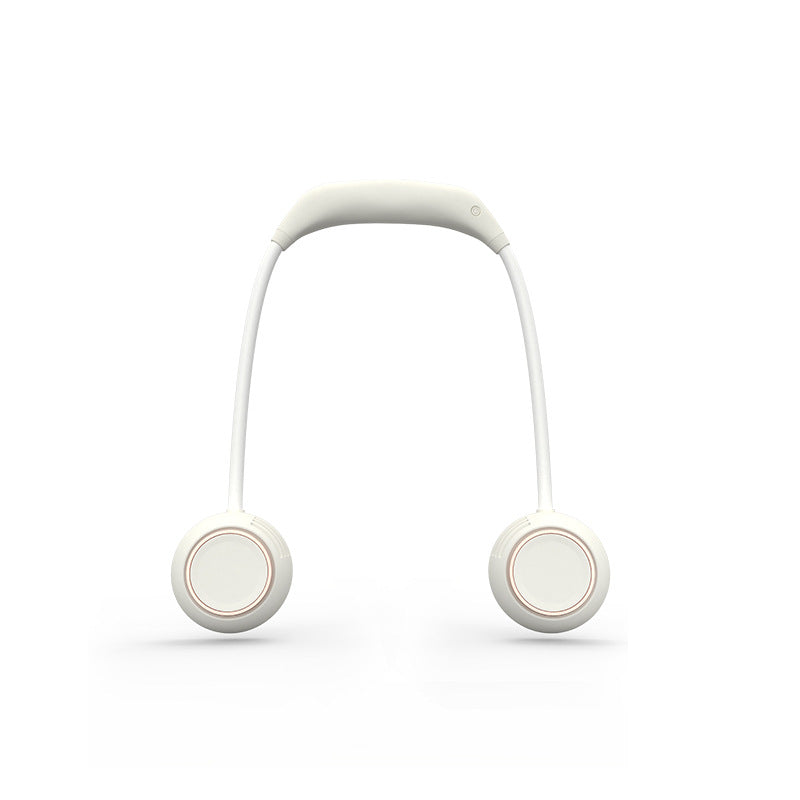 Cooling hands-free wearable neck fan with dual adjustable air outlets USB-C rechargeable Kalsten