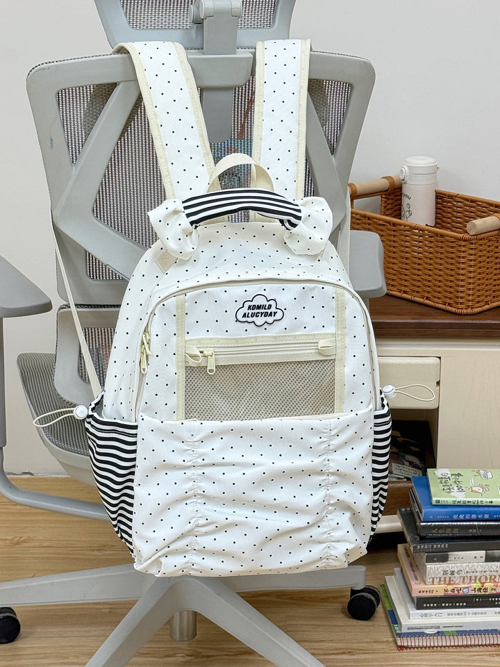 Fun and Stylish Polka Dot School Backpack