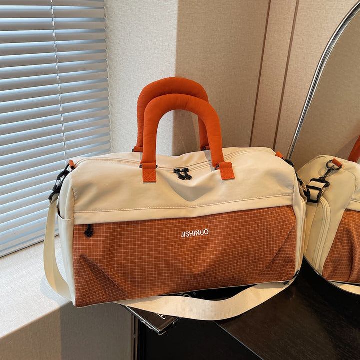 Sporty Leisure Duffel Bag with Ergonomic Handles and Multiple Compartments Kalsten