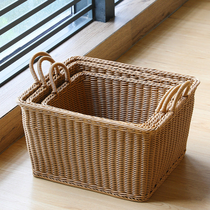 Unisex Spacious Storage Basket made of Woven Rattan Kalsten
