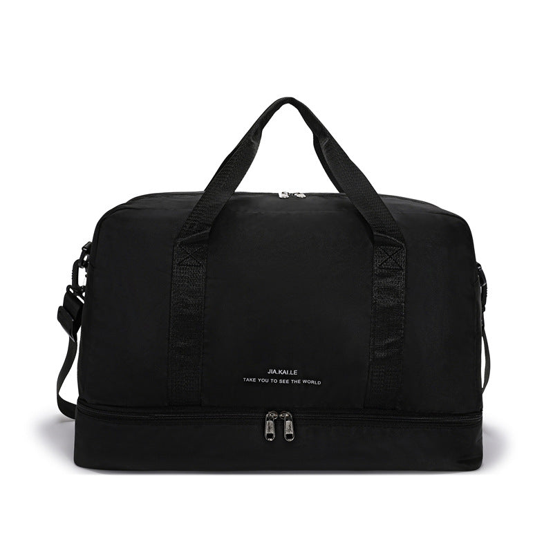 Sporty Travel Bag With Spacious Interior Compartment And Removable Shoulder Strap Kalsten