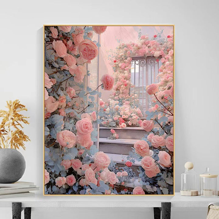 Floral Garden Scene Wall Art Kalsten