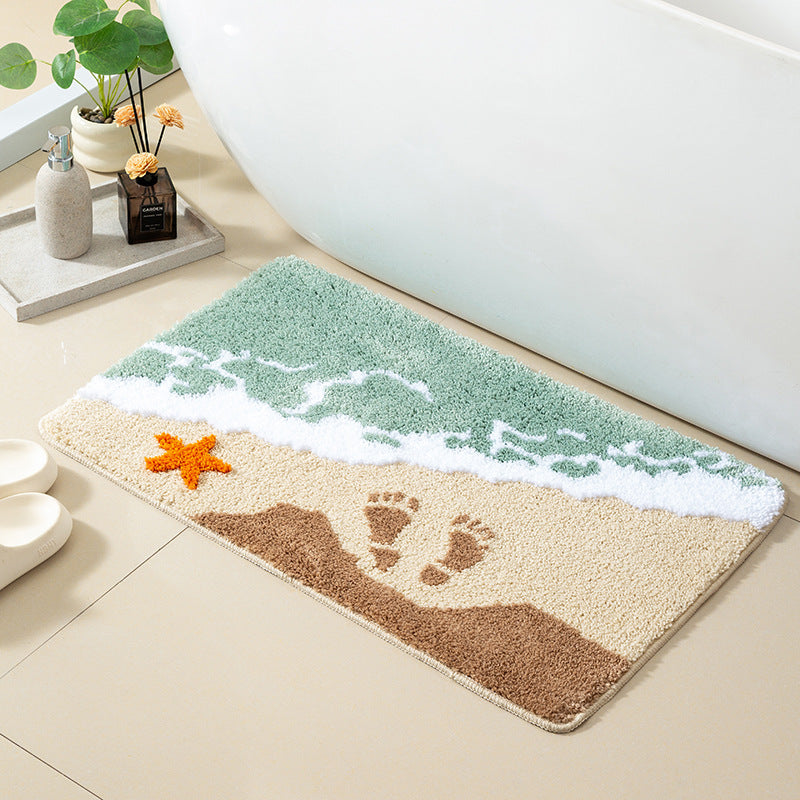 Coastal-Themed Bathroom Rug Kalsten