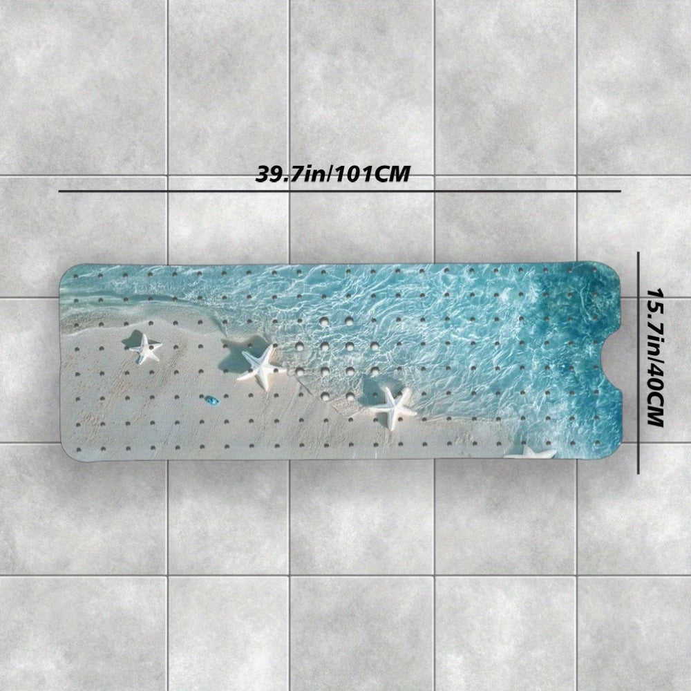 Decorative Ocean Shell Bath Mat