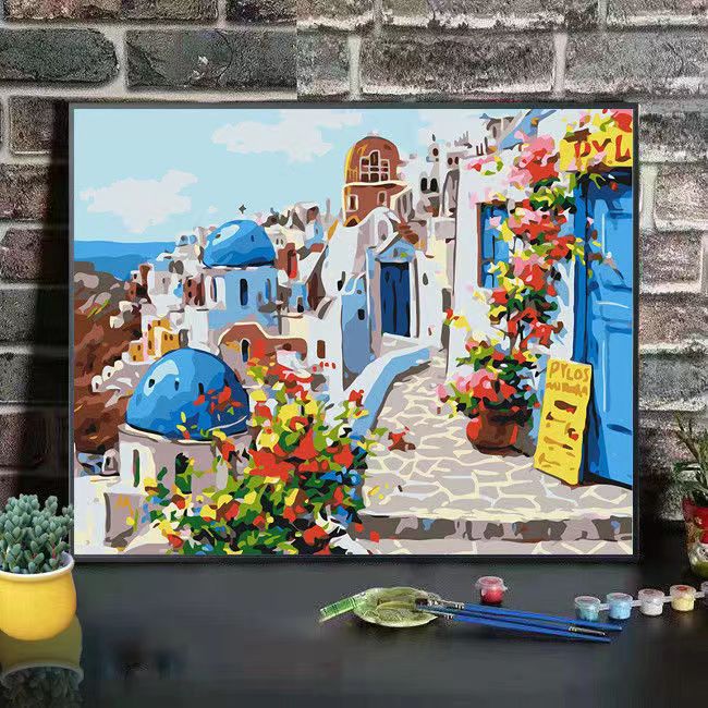 Scenic Mountain Landscape Art Canvas Print Kalsten