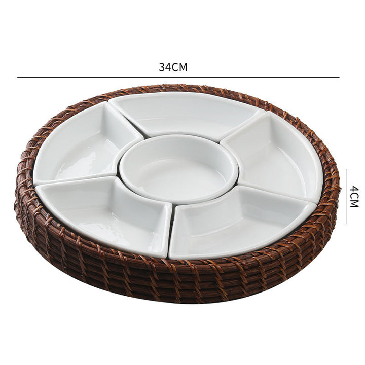 Unisex Serving Tray with Separate Compartments Kalsten