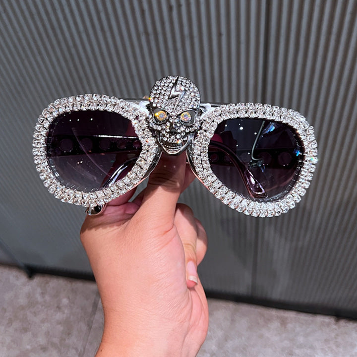 Women's statement sunglasses with eye-catching skull design and sparkling crystal detailing Kalsten