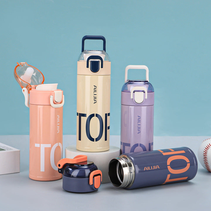 Women's Innovative Drink Bottle with Flip Top Closure Kalsten