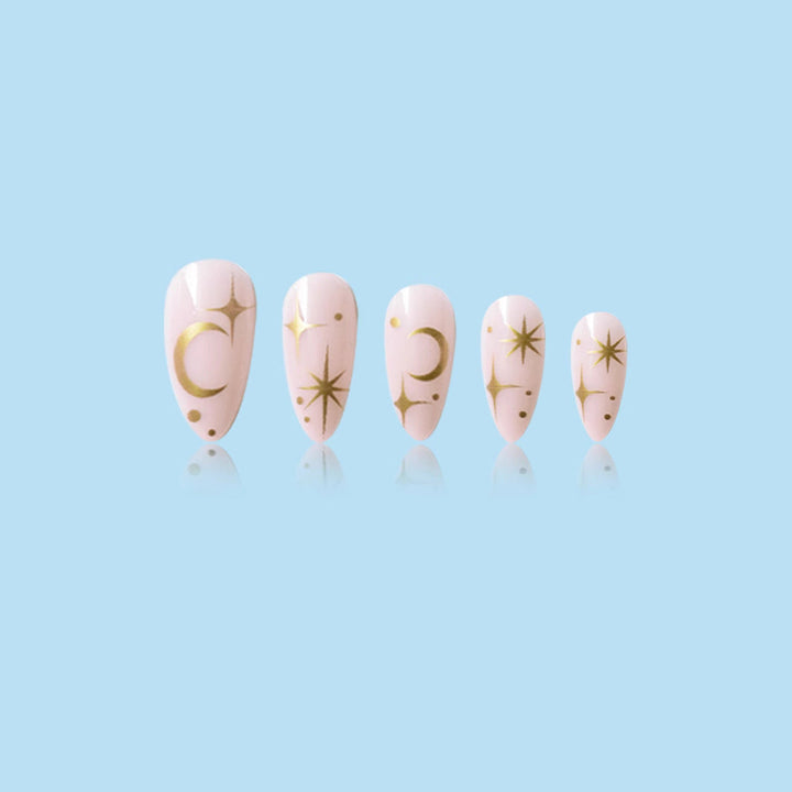 Celestial Design Press-On Nail Art Kalsten