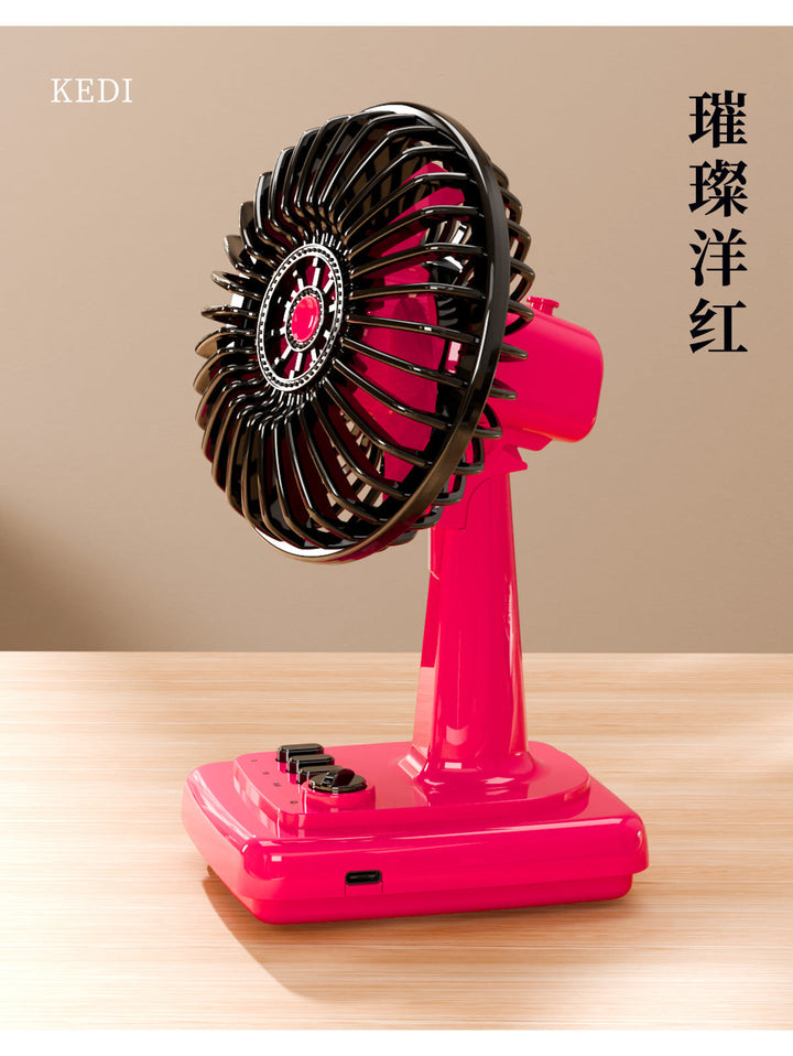 Retro-Inspired Rechargeable Desk Fan Kalsten