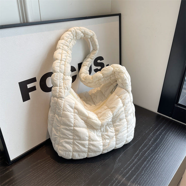 Textured Quilted Shoulder Bag Kalsten