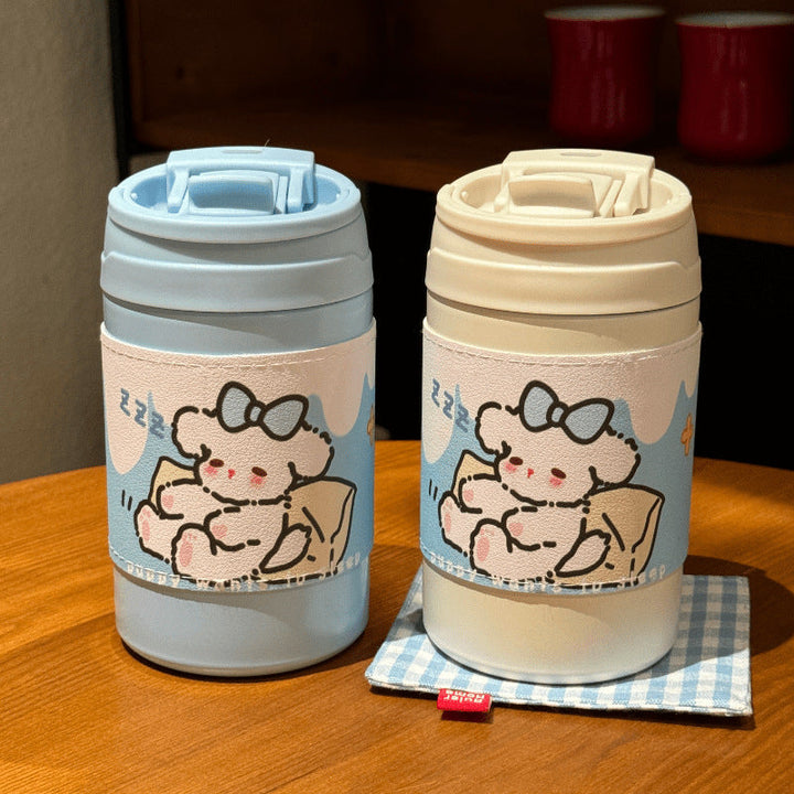 Women's Insulated Coffee Mug with Elegant Design and Safe Lid System Kalsten