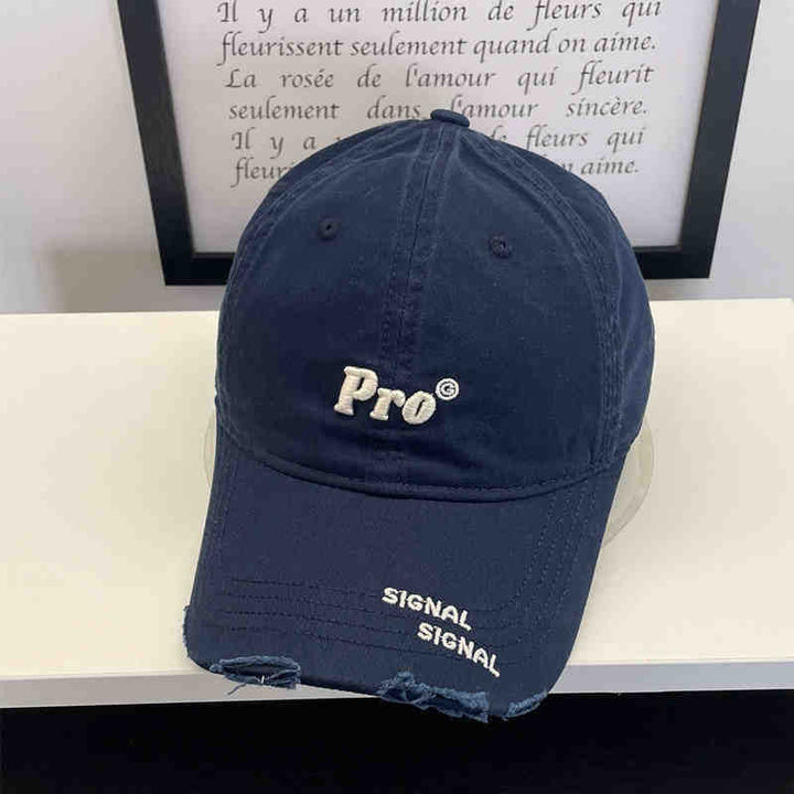 Women's Casual Distressed Embroidered Baseball Cap Kalsten